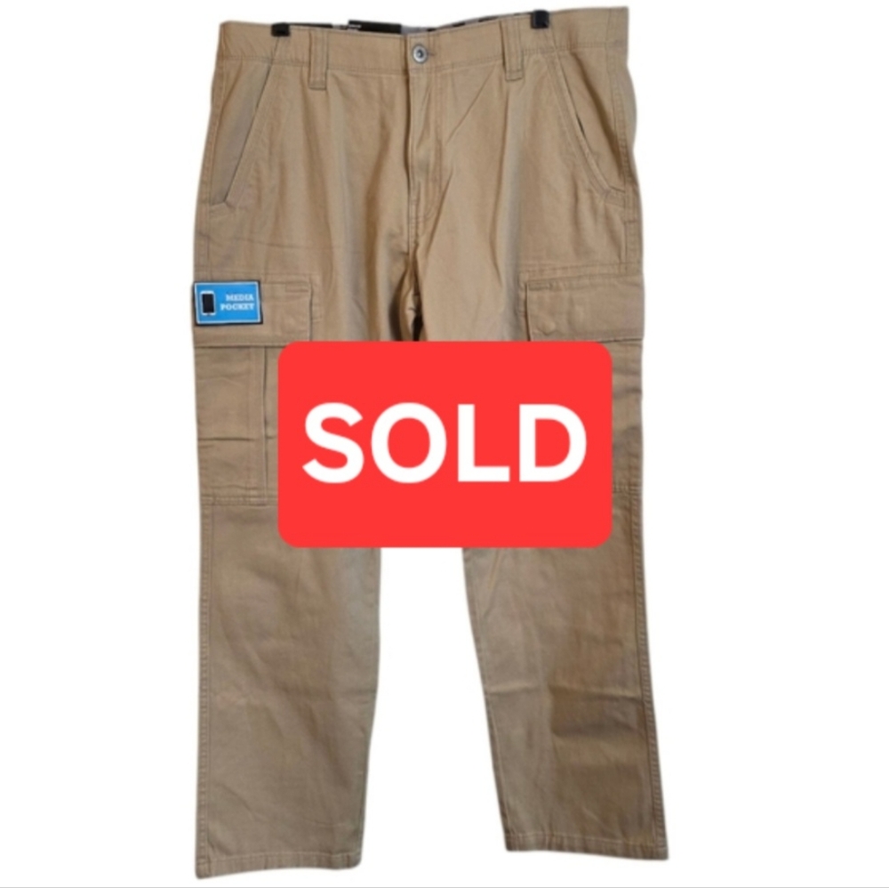 💥SOLD💥 Iron Clothing Men's Patriot Cargo Pant 36 x 32 Khaki Outdoor Hiking